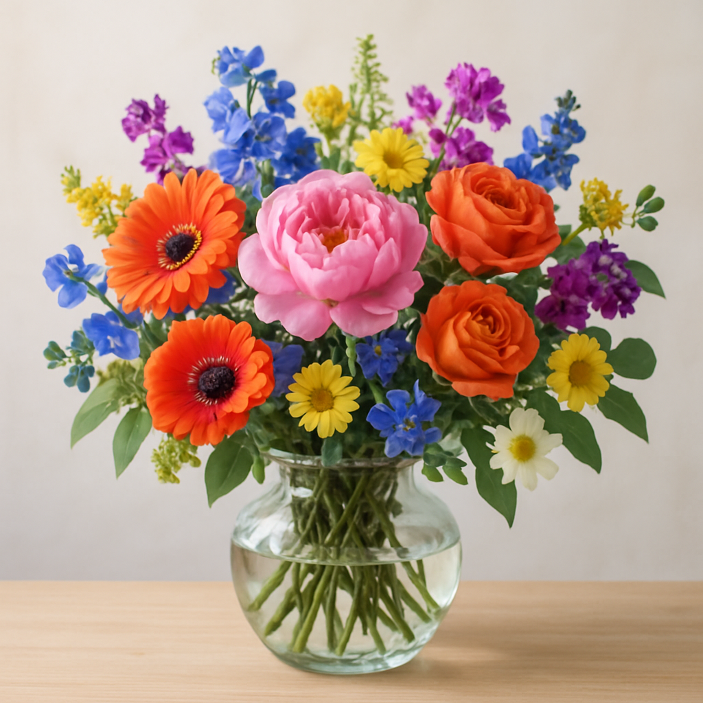 Fresh flowers in a vase